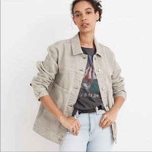 Madewell Garment-Dyed Denim Patch Pocket Trucker Jacket